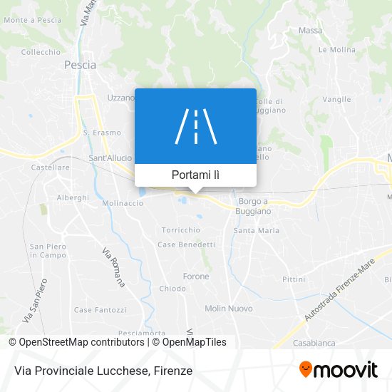 Mappa Via Provinciale Lucchese
