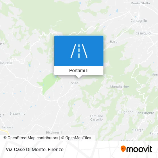 Mappa Via Case Di Monte