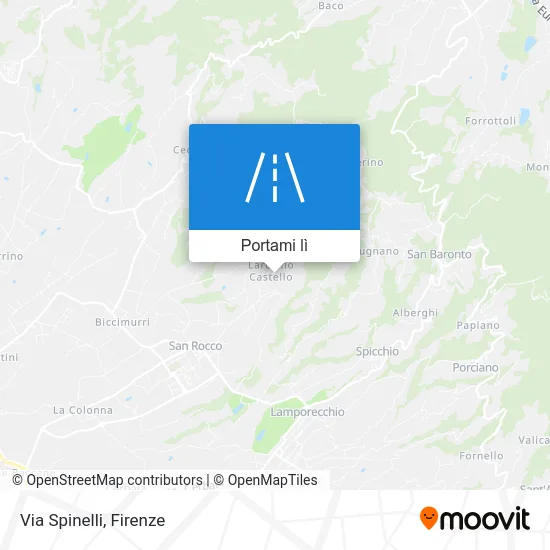 Mappa Via Spinelli