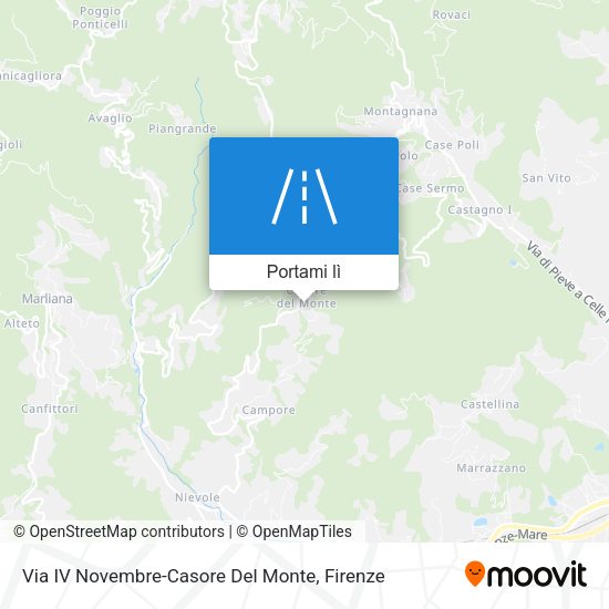 Mappa Via IV Novembre-Casore Del Monte