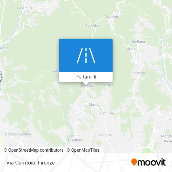 Mappa Via Cerritoio