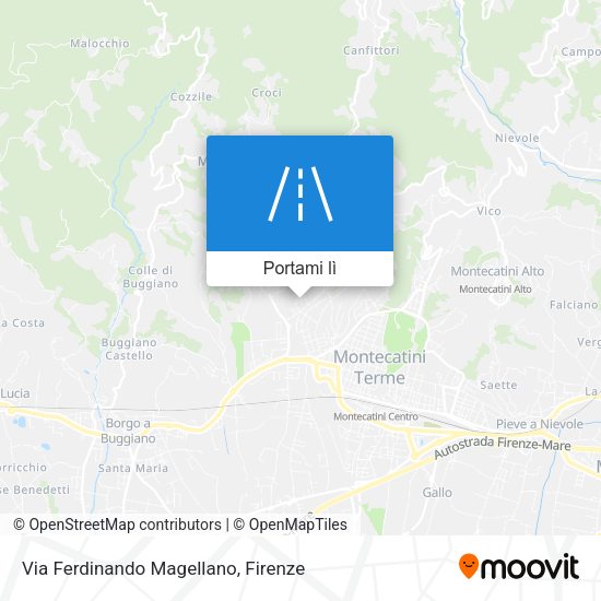 Mappa Via Ferdinando Magellano