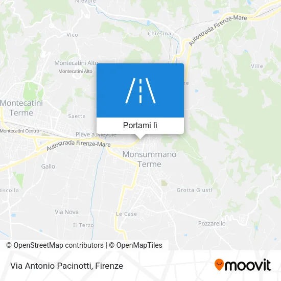 Mappa Via Antonio Pacinotti
