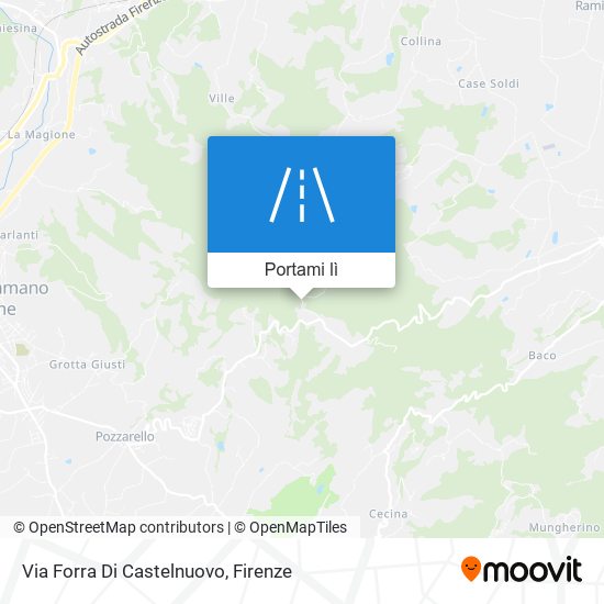 Mappa Via Forra Di Castelnuovo