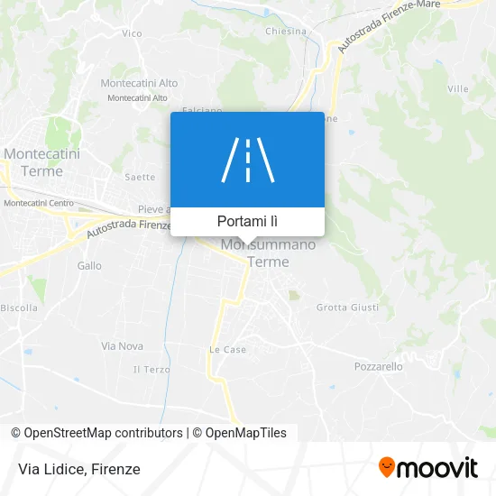 Mappa Via Lidice