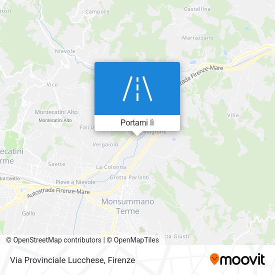 Mappa Via Provinciale Lucchese