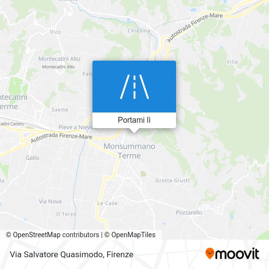 Mappa Via Salvatore Quasimodo