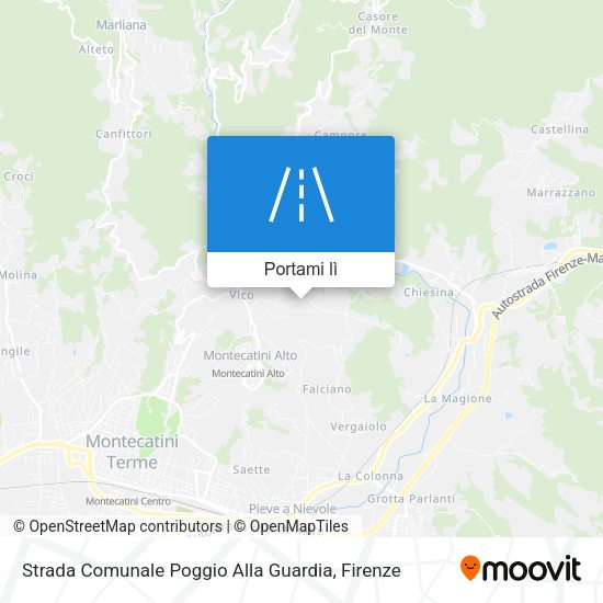 Mappa Strada Comunale Poggio Alla Guardia