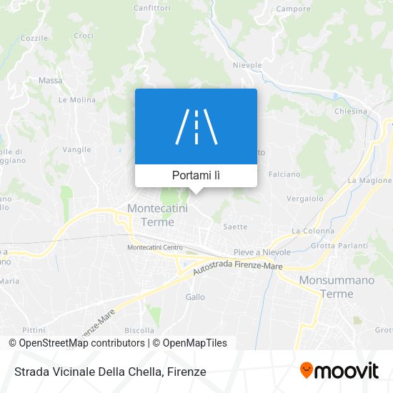 Mappa Strada Vicinale Della Chella