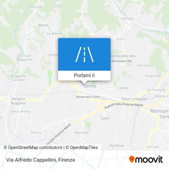Mappa Via Alfredo Cappellini