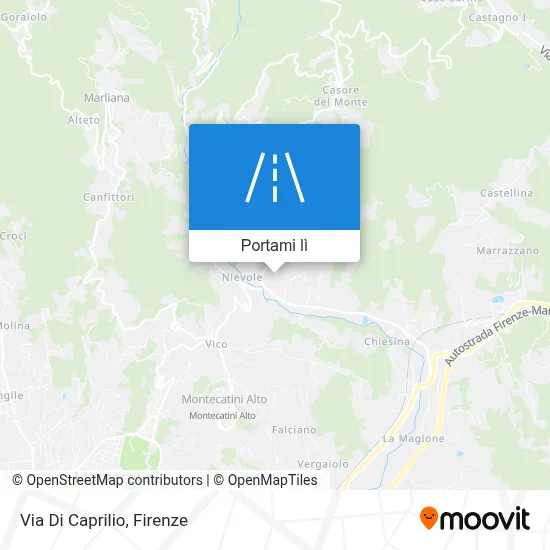 Mappa Via Di Caprilio