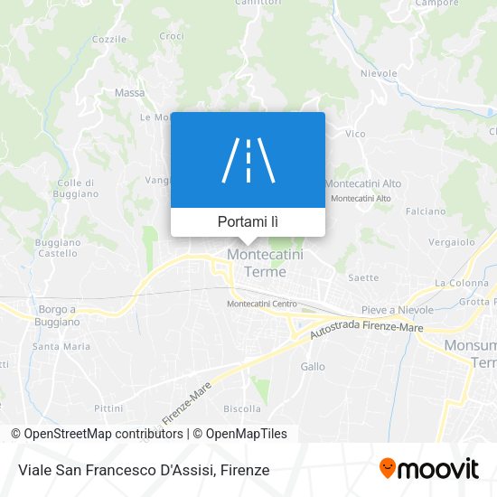 Mappa Viale San Francesco D'Assisi