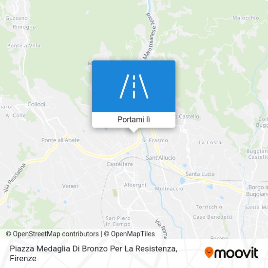 Mappa Piazza Medaglia Di Bronzo Per La Resistenza