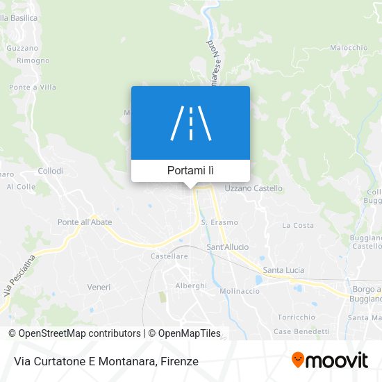 Mappa Via Curtatone E Montanara