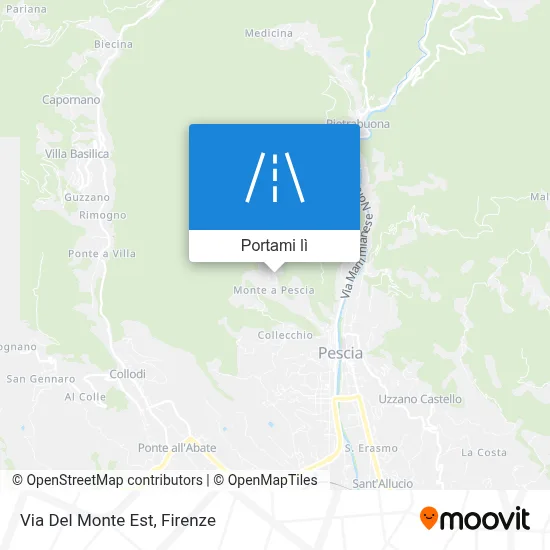 Mappa Via Del Monte Est