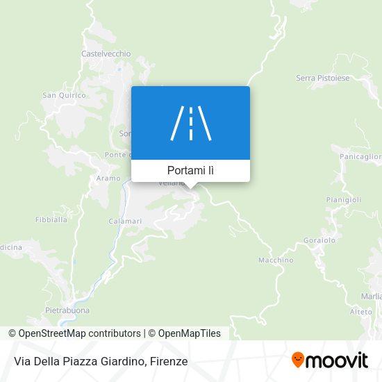 Mappa Via Della Piazza Giardino