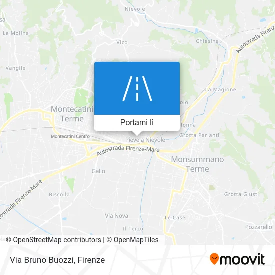 Mappa Via Bruno Buozzi