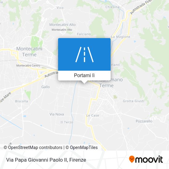 Mappa Via Papa Giovanni Paolo II