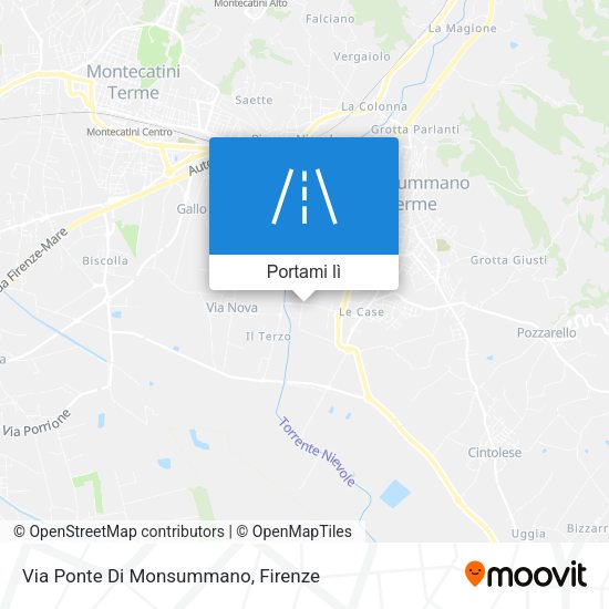 Mappa Via Ponte Di Monsummano