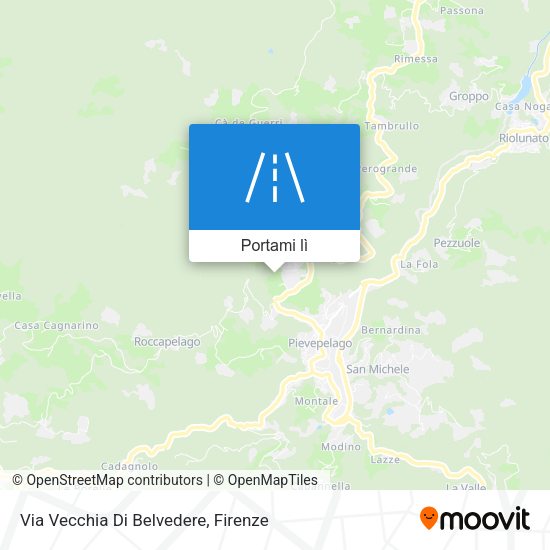 Mappa Via Vecchia Di Belvedere