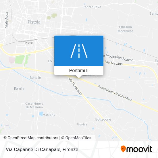 Mappa Via Capanne Di Canapale
