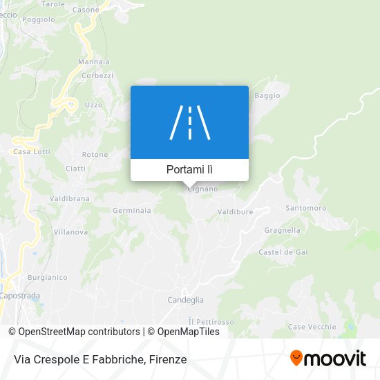 Mappa Via Crespole E Fabbriche