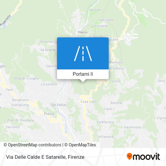 Mappa Via Delle Calde E Satarelle
