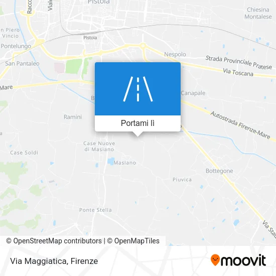 Mappa Via Maggiatica
