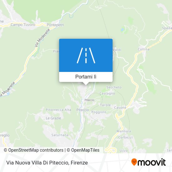 Mappa Via Nuova Villa Di Piteccio