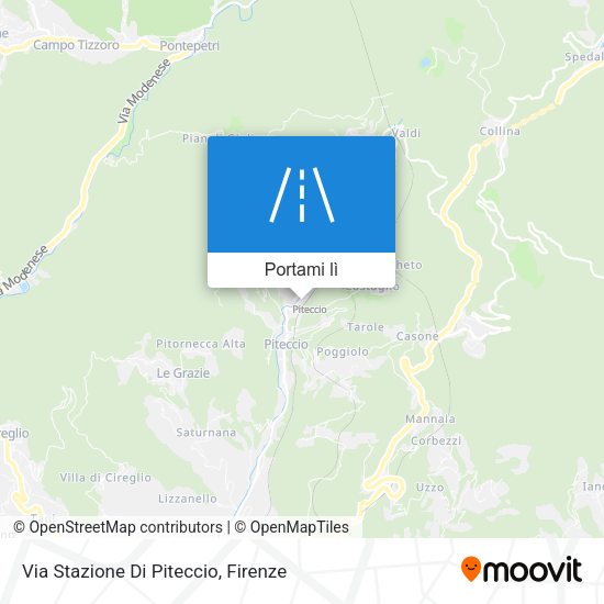 Mappa Via Stazione Di Piteccio