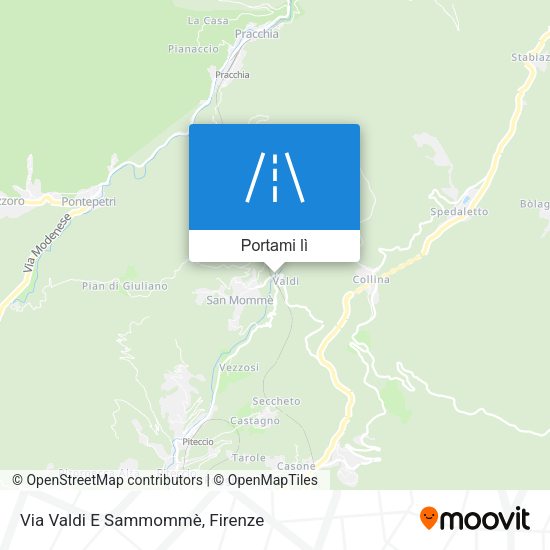Mappa Via Valdi E Sammommè
