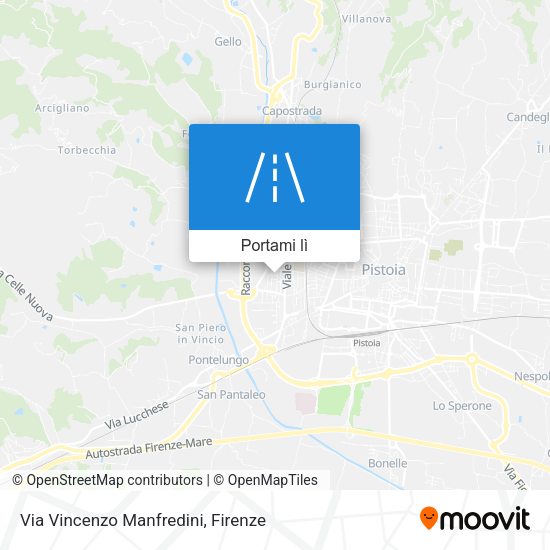 Mappa Via Vincenzo Manfredini