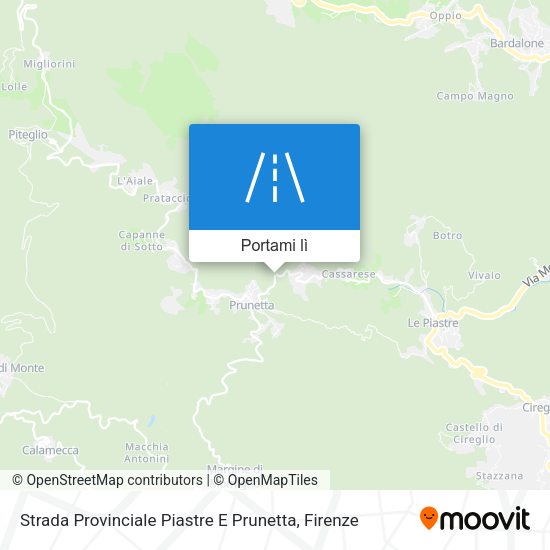 Mappa Strada Provinciale Piastre E Prunetta