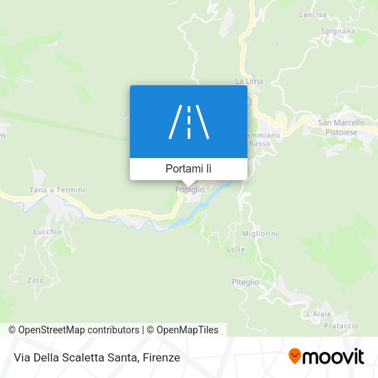 Mappa Via Della Scaletta Santa