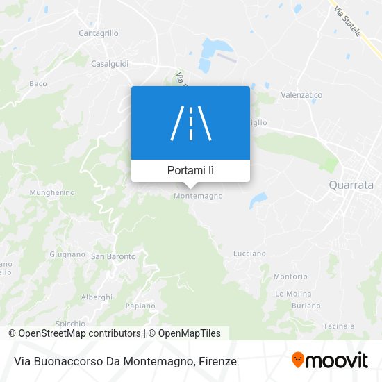 Mappa Via Buonaccorso Da Montemagno