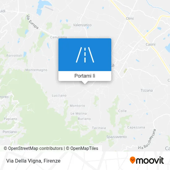 Mappa Via Della Vigna