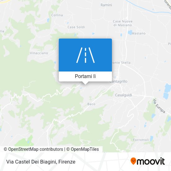 Mappa Via Castel Dei Biagini