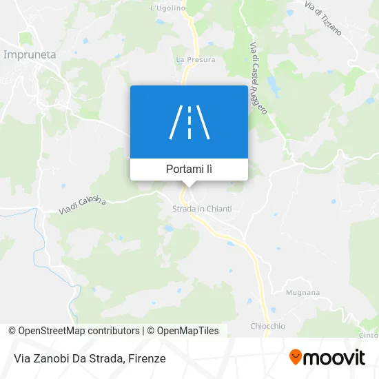 Mappa Via Zanobi Da Strada