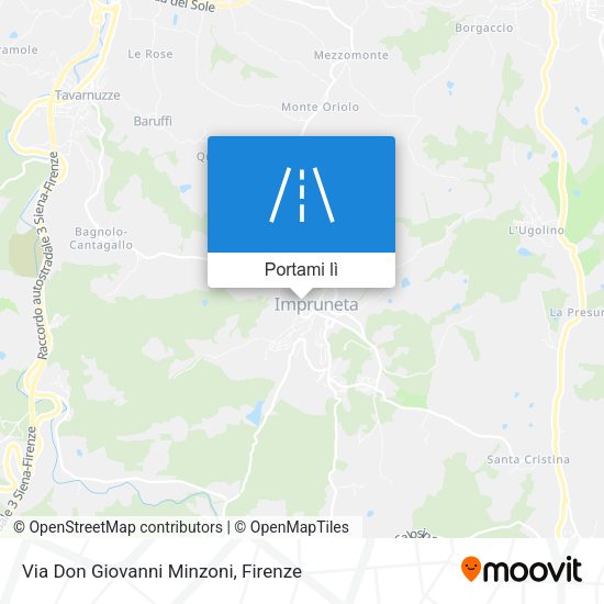 Mappa Via Don Giovanni Minzoni