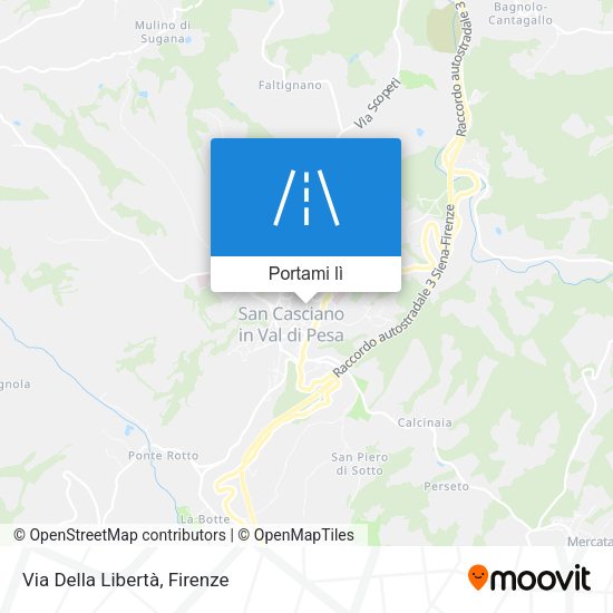 Mappa Via Della Libertà