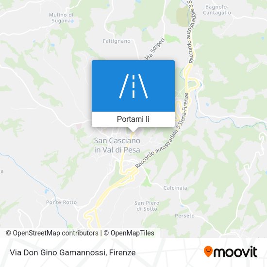 Mappa Via Don Gino Gamannossi