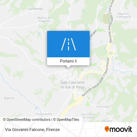 Mappa Via Giovanni Falcone