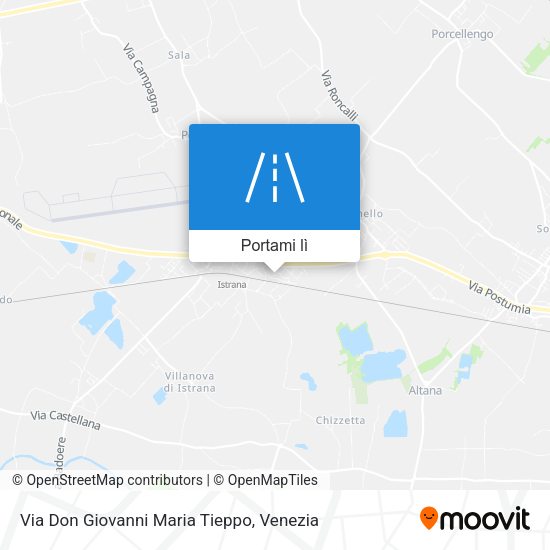 Mappa Via Don Giovanni Maria Tieppo