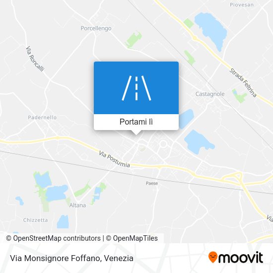 Mappa Via Monsignore Foffano