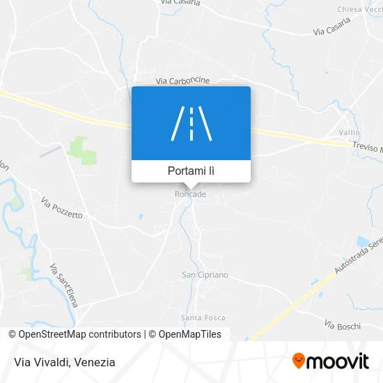 Mappa Via Vivaldi
