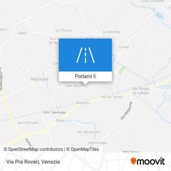Mappa Via Pra Rovari