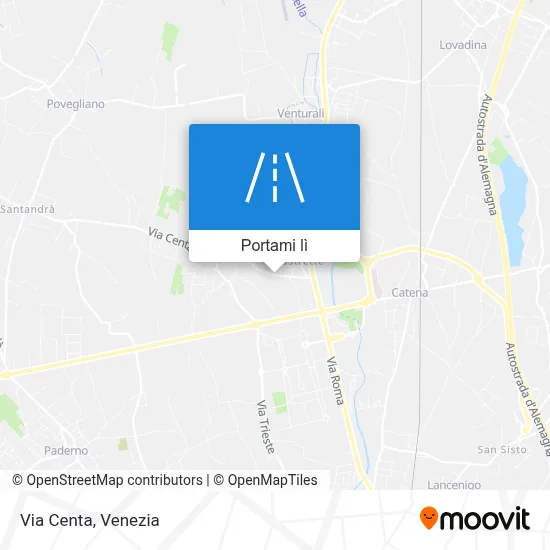 Mappa Via Centa