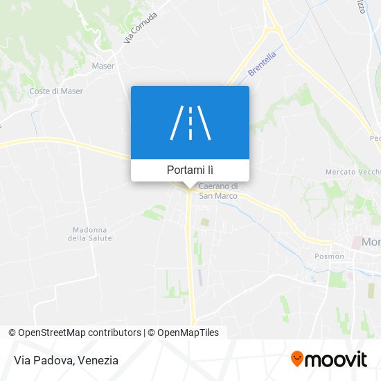 Mappa Via Padova