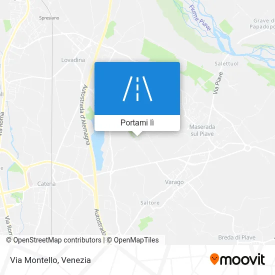 Mappa Via Montello