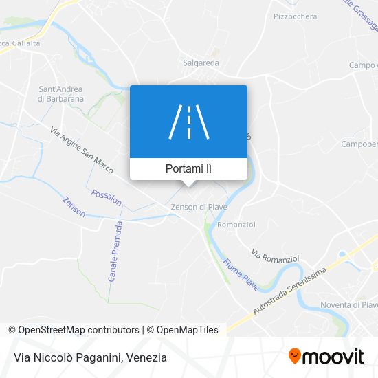Mappa Via Niccolò Paganini